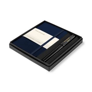 Moleskine® Pocket Notebook and Kaweco Pen Gift Set - Sapphire Blue