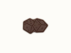 2" x 4" Custom Decorated Chocolate Rectangle with Clear Packaging