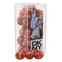 Acrylic Box w/Chocolate Footballs