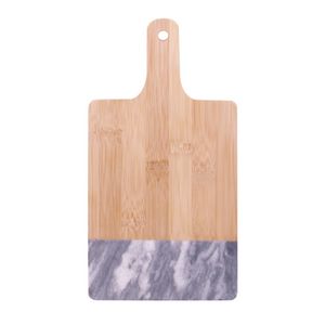 Black Marble & Bamboo Cutting Board