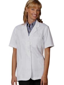 Fashion Seal - Women's Three-Pocket 30" Short-Sleeve Consultation Lab Coat - Coats, Scrubs