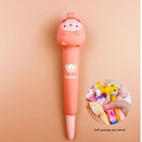 Cute Bunny Stress Reliever Pen 2" 1 Squeeze Toy Pen PU Foam Gel Ink Pen - Squeeze Toys, Pens