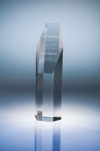 8" Pillar Crystal Award