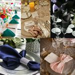 Cloth Napkins 13.79 x 13.79" Washable Polyester Soft Table Napkins for Wedding Party