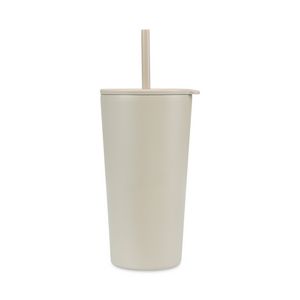 Aviana™ Rowan Recycled Straw Tumbler - 17 Oz. - Taupe