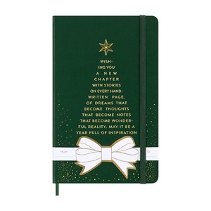 Moleskine® Hard Cover Holiday Notebook Gift Set - Myrtle Green