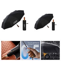 Wood Grip Auto Umbrella - Umbrellas, Shades