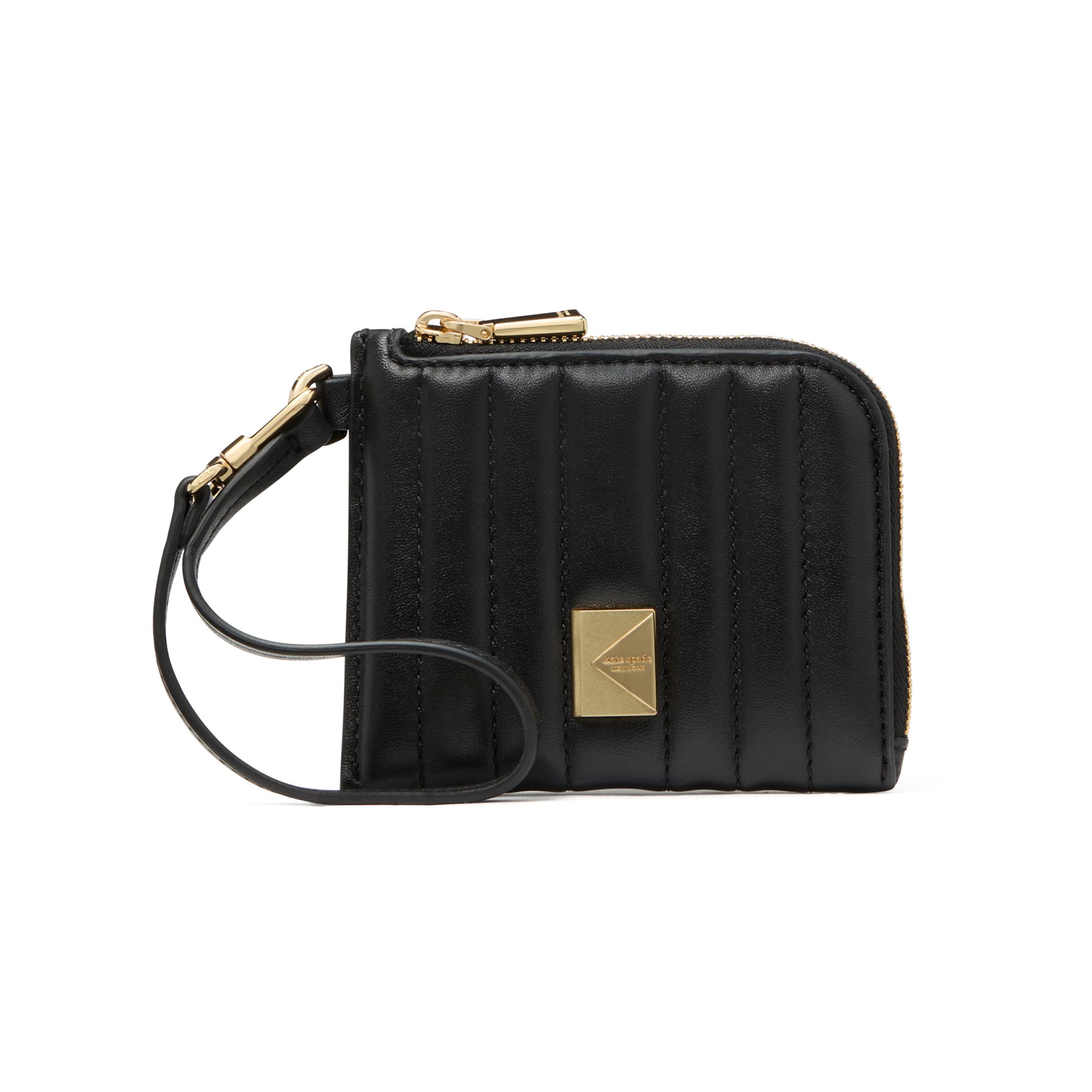 kate spade Deco Quilted Card Case Wristlet - Black - Purses