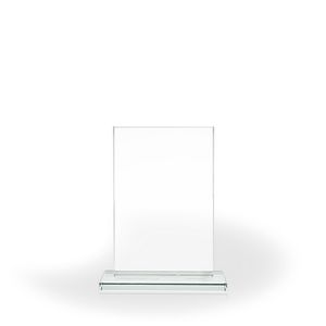 Acclaim Glass Rectangle with Base, Small