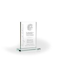 Acclaim Glass Rectangle with Base, Small