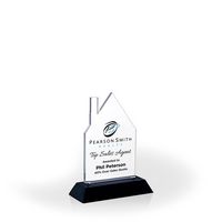 Homestead Award with Black Wood Base, Medium - UV Print