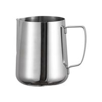 Heavy Duty Stainless Steel Milk Frothing Pitcher 12oz - Cups, Mugs