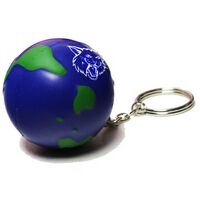 Earth Stress Reliever Keychain - Key Chains / Rings, Squeeze Toys