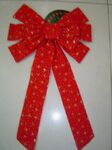 Red Glittery Christmas Bow w/ 12 Loops (50 Cmx32 Cmx7 Cm)