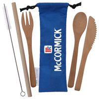 Bamboo Utensils w/rPET Pouch