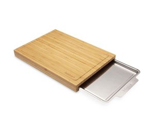 Cuisinart Outdoors® Bamboo Cutting Board With Hidden Tray - Bamboo