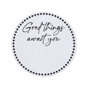Good Things Await You Gift Box Seal - White