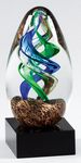 Oval Art Glass