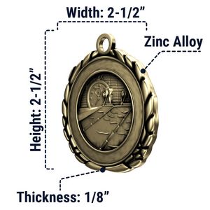 Swimming Quali-Craft Medallion (2-1/2")