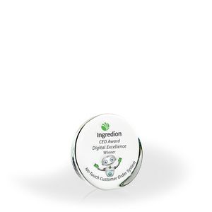 Ella Clear Glass Circle Award - UV Print