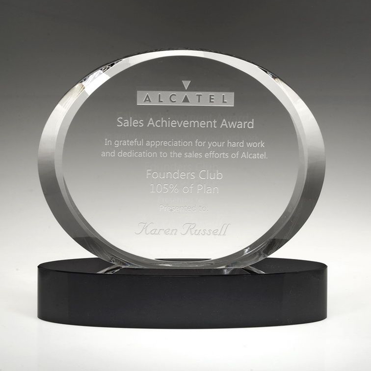 6 3/4" Crystal Award - Eternity - Awards, Crystal