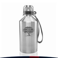 Grela Stainless Steel Beer Growlers - 64 OZ. - Bottles, Tumblers