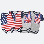 American Flag Short-sleeved Tank Top
