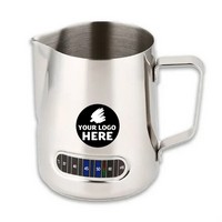 Artisan Milk Frother Cup With Temp Gauge - Stirrers