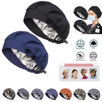 Satin Lined Bouffant Scrub Caps - Scrubs, Caps