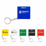 Mini Tape Measure Keychain with Level