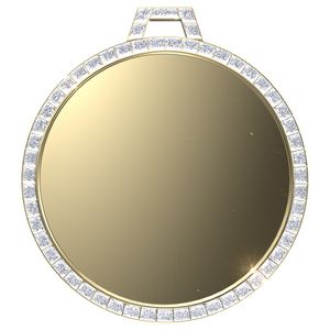 Vibraprint® Bright White GEM Insert Medallion (2-1/4")