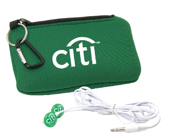 Earbuds in Smartphone Holder