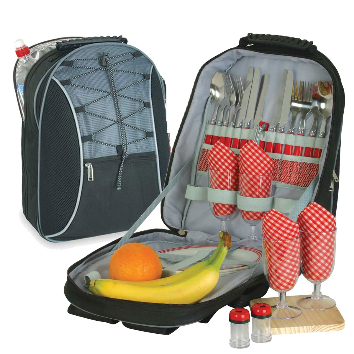 Picnic Backpack For Four - Picnic Baskets, Backpacks
