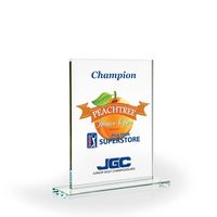 Acclaim Glass Rectangle with Base, Large - UV Printed