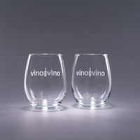 17 Oz. Trendsetter Stemless White Wine Glasses (Set of 2)