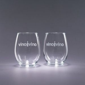 17 Oz. Trendsetter Stemless White Wine Glasses (Set of 2)