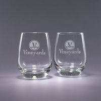 15.5 Tangent Stemless Wine Glasses (Set of 2)