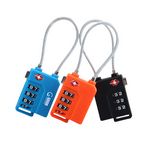 Mini-Resettable Security 3 Combination Luggage Locks