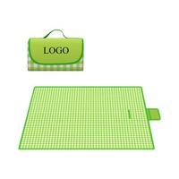 Large Non-Woven Moisture-Proof Checkered Picnic Blanket - Blankets, Mats