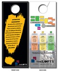 Door Hanger - 4x10 UV-Coated (1S) with Slit - 10 pt.