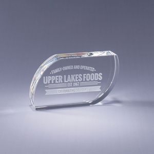 Leaf Crystal Paperweight