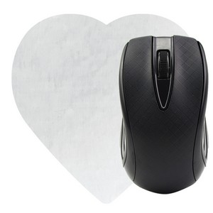 Heart Shaped Computer Mouse Pad - Dye Sublimated