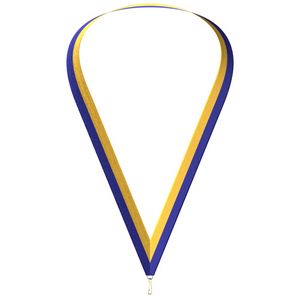 Blue & Gold Neckband (7/8" x 34")