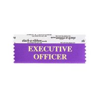 Executive Officer Stk A Rbn Violet Ribbon Gold Imprint - Ribbons, Awards
