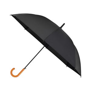 Elements 50" Recycled Auto Open Hospitality Umbrella - Black