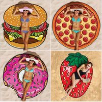 63 x 63" Custom Shape Towel Soft Microfiber Beach Towels - One Side Printing - Towels, Mats