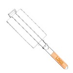 Premium BBQ Tongs with Wood Handle – 304 Stainless Steel