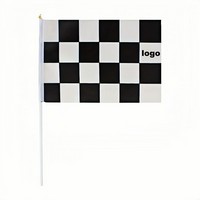 New Cross Border Racing Flag in Sizes 7 and 8 for Motorsport Events and Fans - Flags