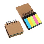 Coil Bound Notebook Fluorescent Sticky Notes