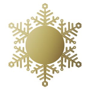 Vibraprint® Snowflake Holiday Ornament (3")